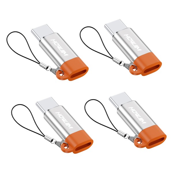 HOWJIM Light-ning auf USB C Adapter 4Stück,PD27W/66W/QC100W Schnelles Laden Datenübertragung,Adapter
