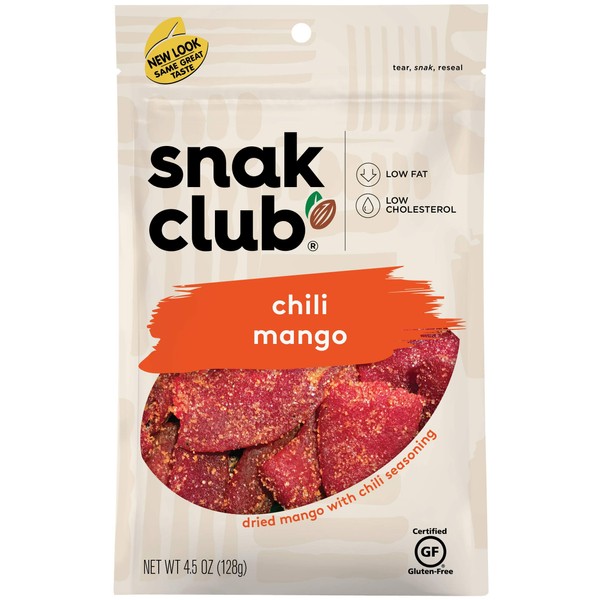 Snak Club Chili Mangos, 4.5 Ounce 6 Count (Pack of 1)