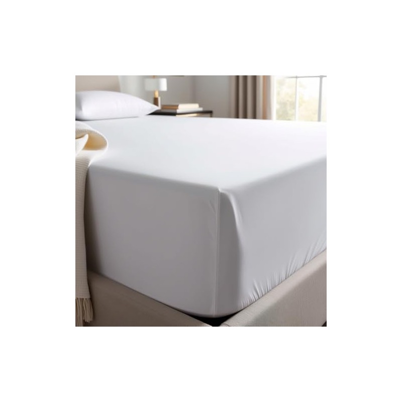 200 Thread Count 100% Egyptian Cotton Fitted Sheet - Extra