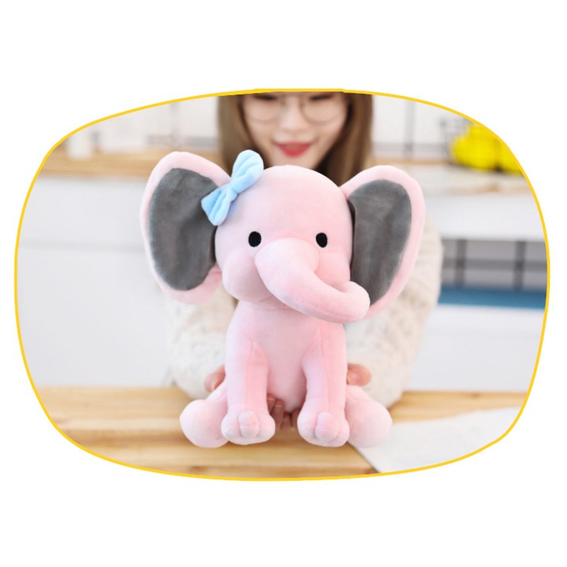 Elephant Plush Toy Multipurpose Cute Safe Comfortable Soft Fluffy Stuffed