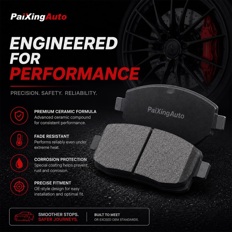 Ceramic Brake Pads Fit For 2014-2020 Nissan Rogue 2 Row