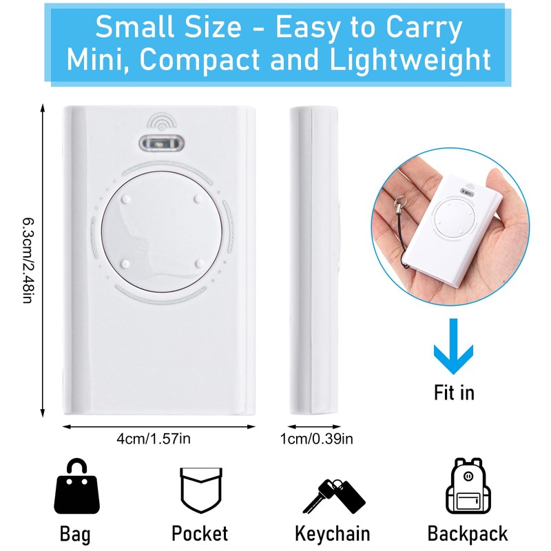 pepape 433 MHz Gate Remote Control Garage Opener Replacement for