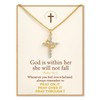 JOGDIAM Gold Cross Necklace for Girls, Christian Religious Jewelry Gifts