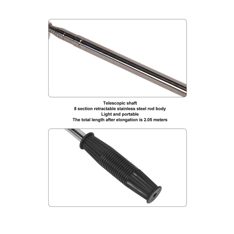 Golf Ball Retriever Telescopic Ball Picker Stainless Steel 8 Sections
