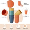 LATERN Pack of 12 Reusable Plastic Cups, 360 ml, Unbreakable