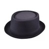 Maz Cotton Pork Pie Hat - Black (59cm)