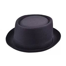 Maz Cotton Pork Pie Hat - Black (59cm)
