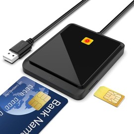 CAC Lector de Tarjetas Inteligentes, Reader USB C, Consulta saldo Trabajo impuestos Transferencia cajero automático en línea, Adaptador de Tarjeta, Co