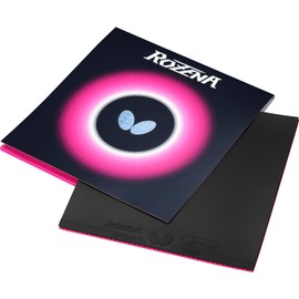 Butterfly Rozena Table Tennis Rubber - 1.7 mm, 1.9 mm, or 2.1 mm - Red or Black - 1 Inverted Table Tennis Rubber Sheet - Professional Table Tennis Rubber Table Tennis Rubber