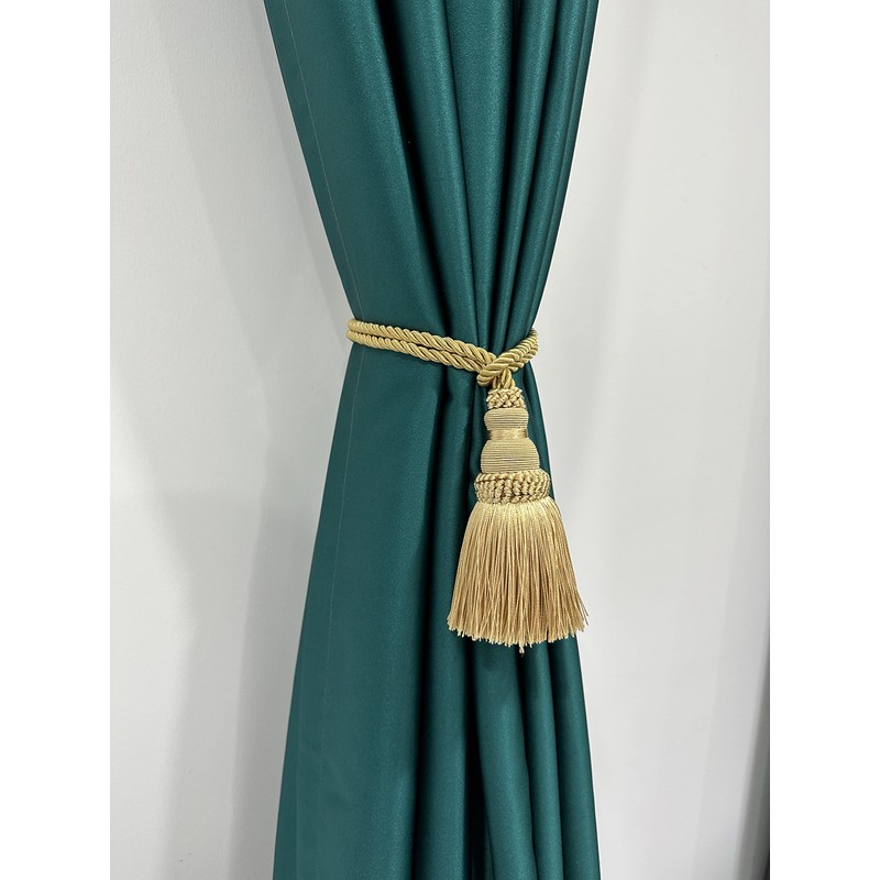 Fenghuangwu 2 Pack Curtain Tie Backs Rope Tassels for Curtains