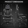 GTRACING Gaming Chair with Footrest, Ergonomic Computer Game Desk Chair,