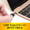 SD Card Reader/Writer, USB3.2 Gen1 Compatible, USB-TYPE-C, Black, USR-CSD1/BK, SD