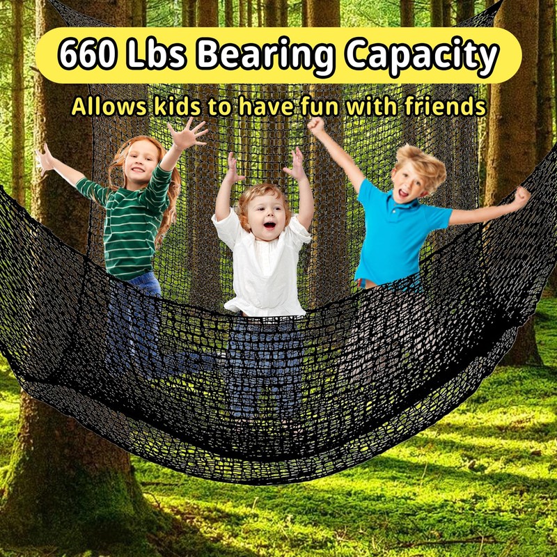Toriexon Climbing Cargo Net - 6.5' x 9.8', Double Layer