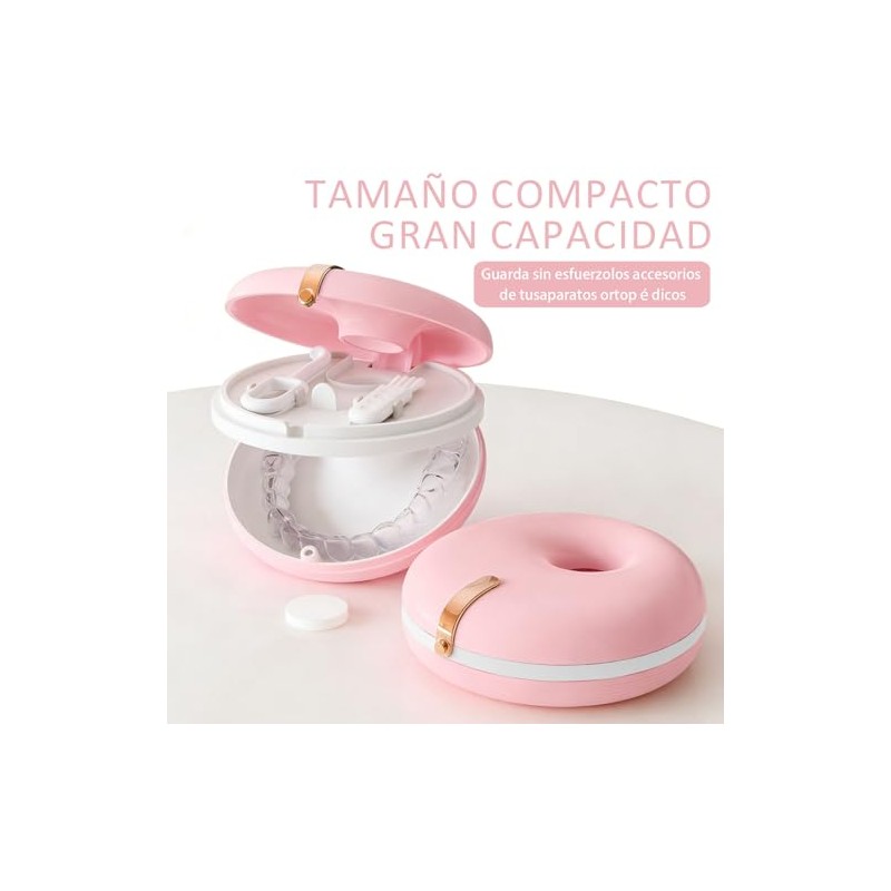 Lumbor37 Protector Bucal y Almacenamiento de Dentaduras Postizas, Elegante Contenedor