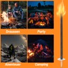 Eulenke Pack of 50 Wax Torches with Hand Guard, 90-100
