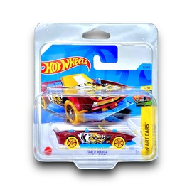 Hot Wheels Track Manga (Maroon, Yellow & Blue) 1/10 HW Art Cars - 2023-15/250 (Short Card) - COMES IN A KLAS CAR KEEPER PROTECTIVE COLLECTORS CASE - HKK15