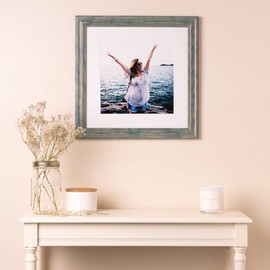ArtToFrames 22x36 inch Palm Green Barnwood Frame Wood Picture Frame, 2WOM0066-56673-YGRN-22x36