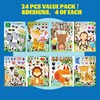 GOZINA 74 PCS Cute Animal Stickers for Children Include 24