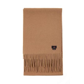 Alashan Cashmere Ultra-Fine Merino Wool and Cashmere Blend Woven Scarf -Luxe fabric-Lightweight- Renewable Fibers, 72" x 12" - Camel