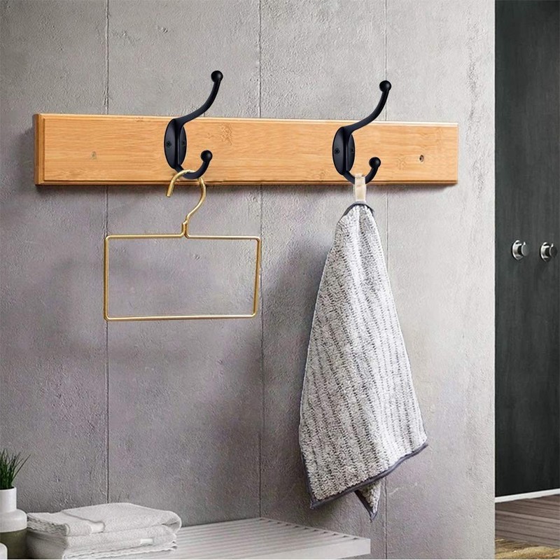 Bosdontek Coat Hooks 10 Pcs Clothes Hooks Vintage Antique hat