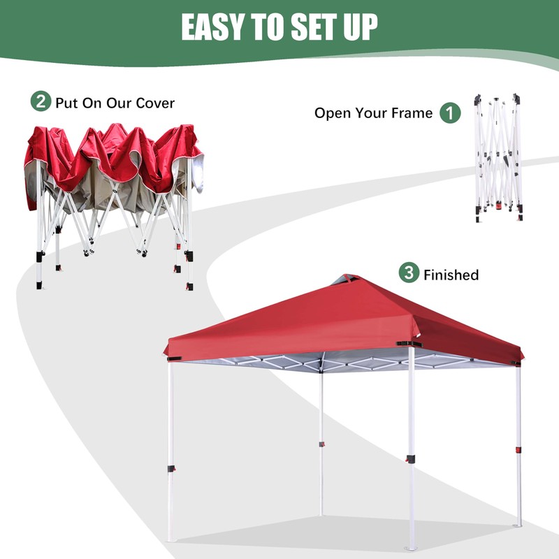 Canopy Replacement Top with Air Vent and Buckle for 8x8