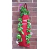 Bowry's Red Hanging Strawberry Flower Bag Planters - Pack of