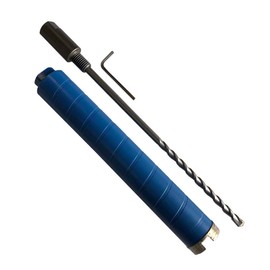 1-1/2" Dry Diamond Core Bit for Brick and Block with 5/8"-11 Pilot Bit Adapter, 9.5" Drilling Depth, 5/8"-11 Arbor