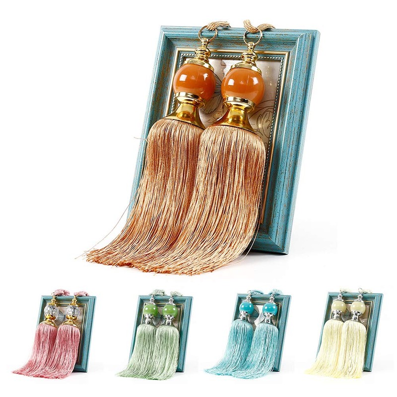 1 Pair Curtain Hold Backs Rope Tie Backs Tassel Tie
