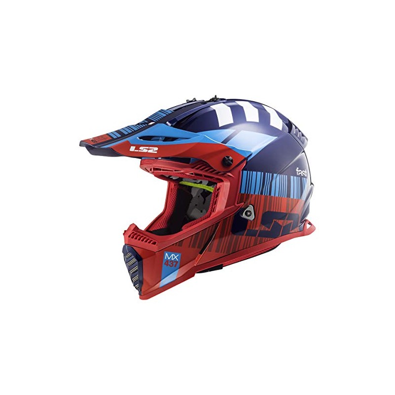 LS2 Helmets Gate Xcode Full Face Helmet (Gloss Red Blue
