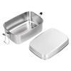 Lunch Box, 2 Tier Stainless Steel Food Container Metal Lunch