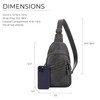 JESSIE & JAMES Jeannie Unisex Multi-Pocket Concealed Carry Sling Bag