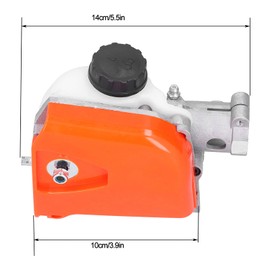 Chainsaw Transmission Head Assembly, Multifunctional Rod Saw Replacement Attachment for Hedge Trimmer (28mmx9 teeth)