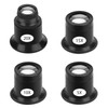 Magnifying Eye Magnifier, 4PCS JewelersMagnifying Loupe Glasses, 5X 10X 15X