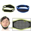 Men's V-Line Sleep Face Lifting Double Chin Band Black (Blue)
