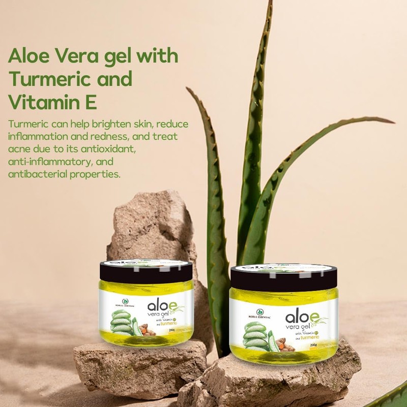 Pure Aloe Vera Gel With Turmeric and Vitamin E |