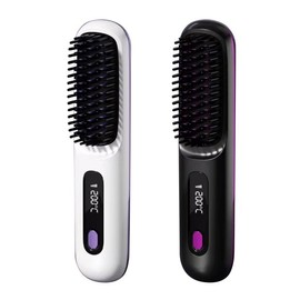 NEW Cordless Ceramic Hair Styler Brush 35W/Ultra-lightweight/3-Temperature Type-C Charging / NEW 무선 세라믹 고데기 헤어 스타일러 브러쉬 35w/초경량/3단온도 C타입충전
