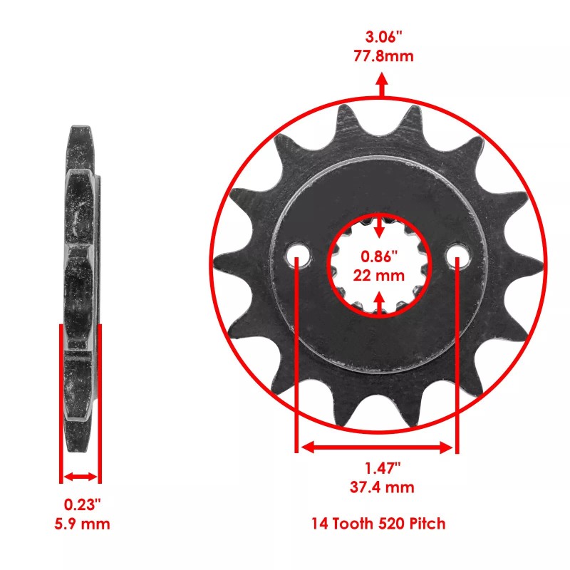 Suzuki Green Drive Chain And Sprockets Kit for Suzuki LTZ400