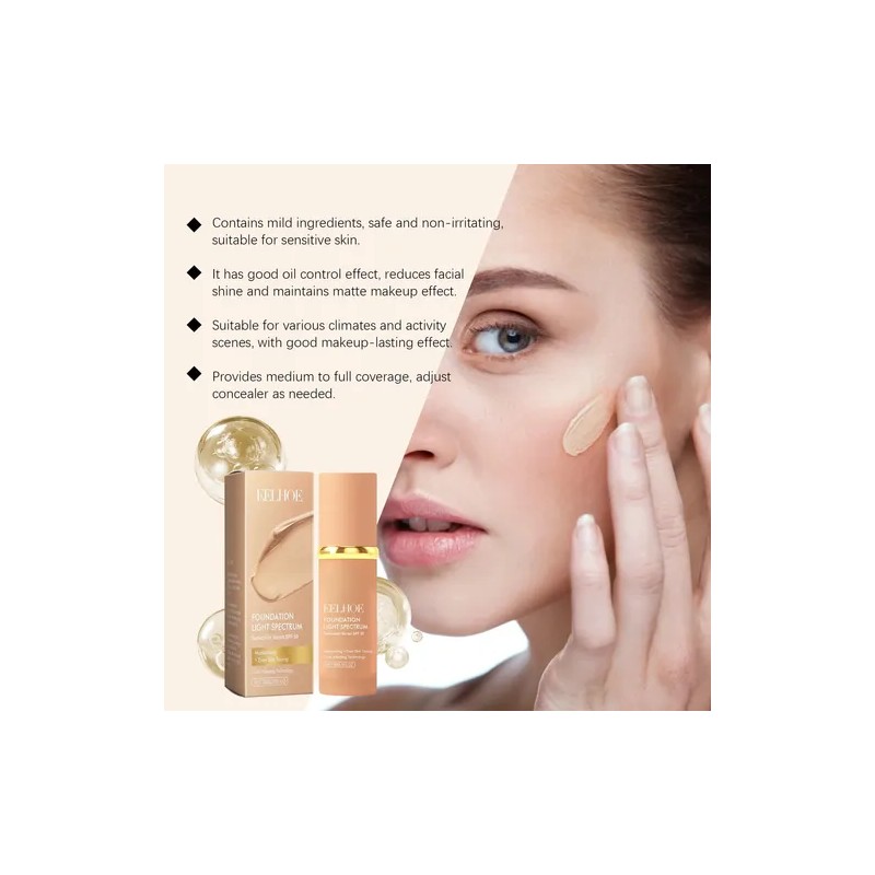Biomimic Foundation 4 In 1,base De Maquillaje Alta Cobertura