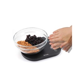 Taylor Pro Digital Kitchen Food Scales with Touchless Tare Function, Compact Professional Standard with Precision Accuracy, Black, Large Capacity Up To 5.5 kg