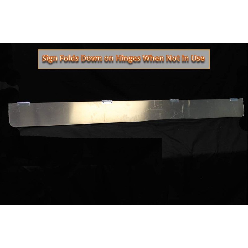 Aluminum Hinged Oversize Load Sign - 72 inch x 12