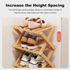 YYW Bamboo Shoe Rack for Entryway, Free Standing Shoe Racks