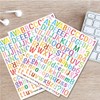 12 Sheets Letter Stickers, 1512 Alphabet Stickers,1 inch Vinyl Self-Adhesive