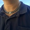 Mens 18" Inch Choker Chain Stainless Steel 14MM Wide Cuban