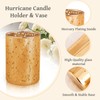 CHILL RECIPE Gold Assorted Tea Lights Votive Pillar Candle Holders,