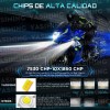 Nuevo 2 Faros Luces Led Auxiliares 4 Modos Lupa Estrobo
