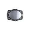Antique Brushed Silver Blank Belt Buckle Boucle de ceinture for