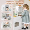 Wooden Play Kitchen for Toddlers and Kids with Lights &