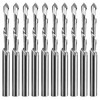 10Pcs Drywall Cutting Tools 3/16" Guide Point Cutting Bits,Drywall Bit