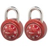 Master Lock 1530T Locker Lock Combination Padlock, 2 Count (Pack