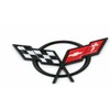 Front Nose & Rear Deck Lid Crossed Flags Emblems Car